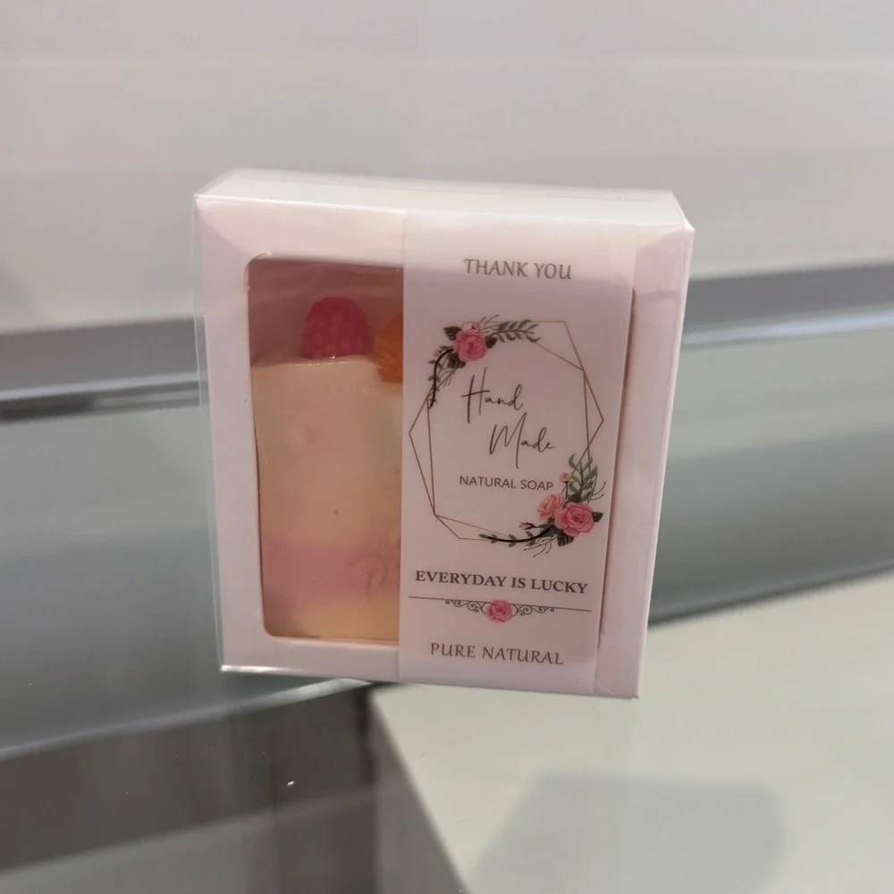 Happy Birthday Gift Set Soy Candle Travel Mug Bath Bomb Soap Mirror